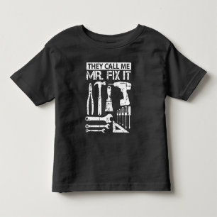 彼らは私をフィックス氏と呼ぶパパ父 トドラーTシャツ
