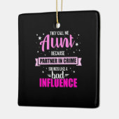 彼らは私を叔母と呼ぶ セラミックオーナメント (左)