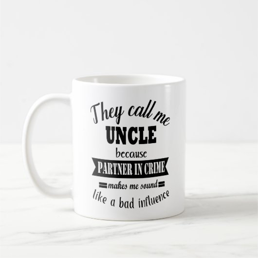 彼らは私を叔父さんのマグと電話します コーヒーマグカップ (左)