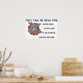 彼らは私を悪魔の犬と呼ぶUSMC ポスター (キッチン)