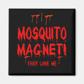 彼らは私を愛している血を滴らせる蚊 マグネット (正面)