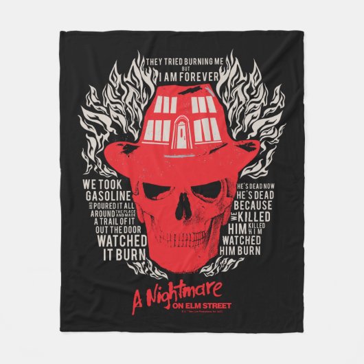 彼らは私を焼こうとした フリースブランケット (正面)