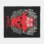 彼らは私を焼こうとした フリースブランケット (正面(横))