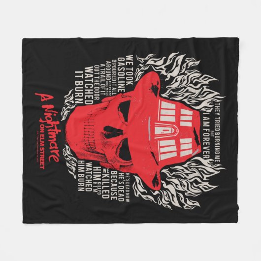 彼らは私を焼こうとした フリースブランケット (正面(横))