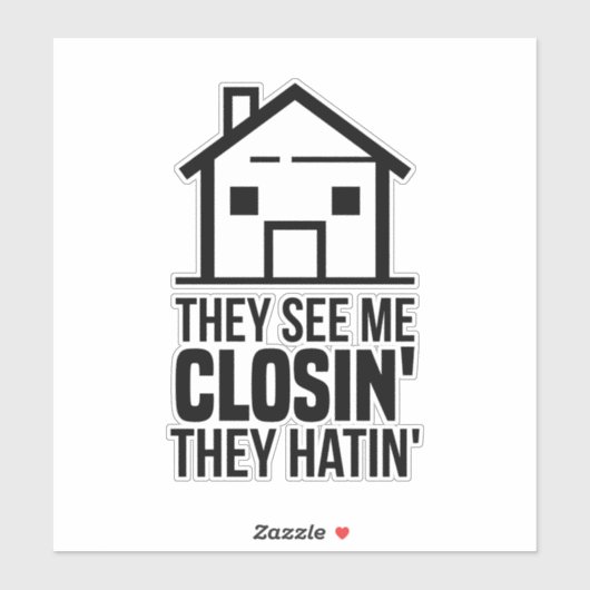 彼らは私を見る彼らは不動産の代理人を持っ実在ている シール (シート)