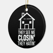 彼らは私を閉じる不動産仲介業者不動産業者を参照 セラミックオーナメント (左)