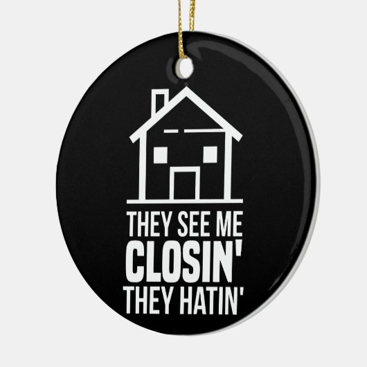 彼らは私を閉じる不動産仲介業者不動産業者を参照 セラミックオーナメント (左)