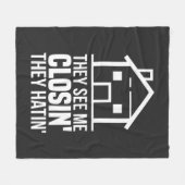 彼らは私を閉じる不動産仲介業者不動産業者を参照 フリースブランケット (正面(横))