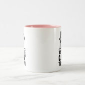 彼らは私を閉鎖実在不動産代理人を見る ツートーンマグカップ (中央)