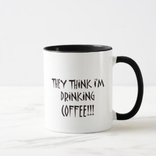 彼らは私を飲んでいますコーヒーを考えます マグカップ