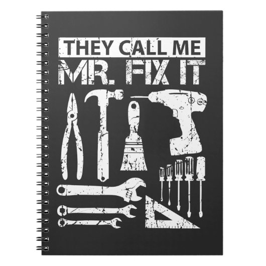 彼らは私をFix It Funny Handyman氏のパパの父と電話します ノートブック (正面)