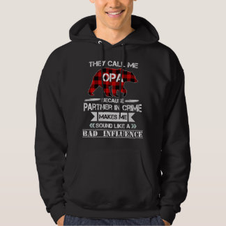 彼らは私をOpa Bear Red Plaid Matching Pajama Faという パーカ