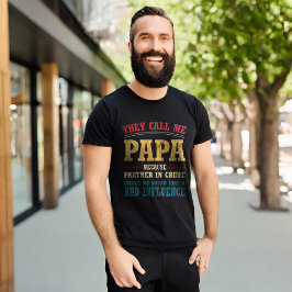 彼らは私をPapaと呼ぶ犯罪ヴィンテージのパートナー Tシャツ