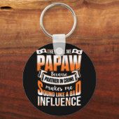 彼らは私をPapawと呼ぶ犯罪のパートナー キーホルダー (正面)