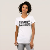 彼らは移民が問題だと言いますが、私たち全員が目撃したのは Tシャツ (正面フル)