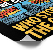 彼らは移民が問題だと言うが、我々はみな見た ポスター (角)