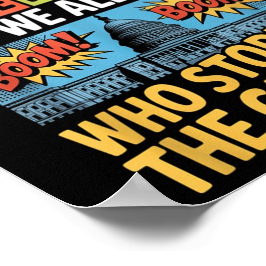 彼らは移民が問題だと言うが、我々はみな見た ポスター (角)