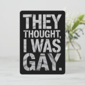 彼らは考え私がゲイLGBTQプライドの同盟国だった 招待状 (スタンド正面)