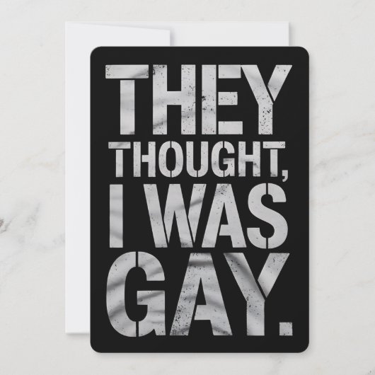 彼らは考え私がゲイLGBTQプライドの同盟国だった 招待状 (正面)