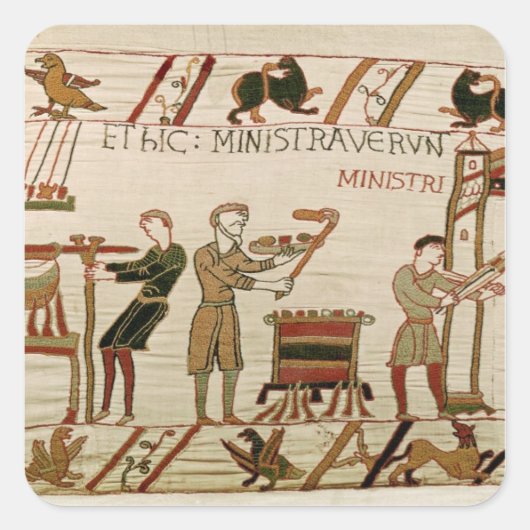 彼らは肉を調理師した スクエアシール (正面)