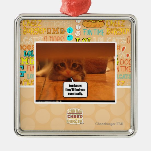 彼らは見つけます メタルオーナメント (正面)