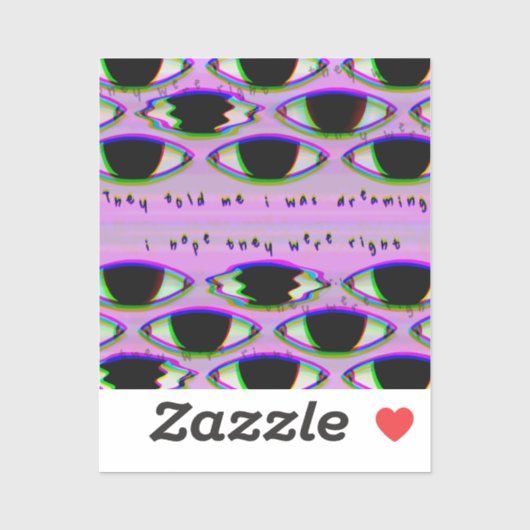 彼らは見ている – 輝くDreamcoreステッカー シール (シート)