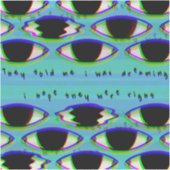 彼らは見ている – 輝くDreamcoreステッカー シール (正面)