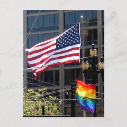 彼らは誇らしげに波を打つ ポストカード (正面)