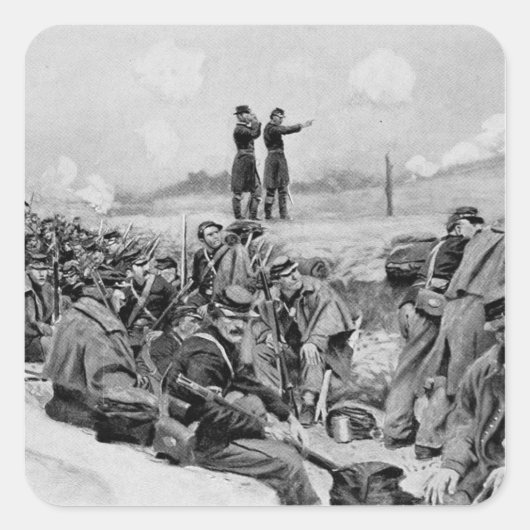 彼らは請求命令を待った スクエアシール (正面)