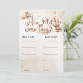 彼らは赤ちゃんシャワーのゲームかわいいクマ歳 招待状 (スタンド正面)