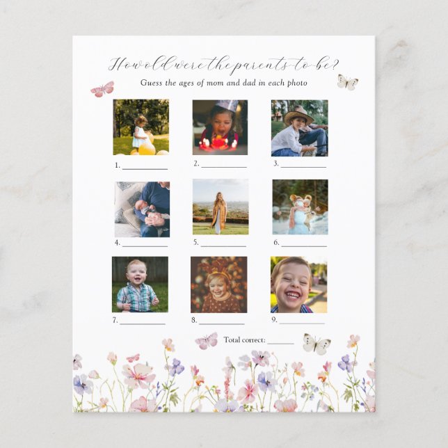 彼らは赤ちゃんシャワーのゲームをいくつだった (正面)