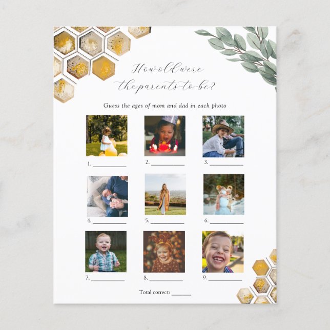 彼らは赤ちゃんシャワーのゲームをいくつだった (正面)