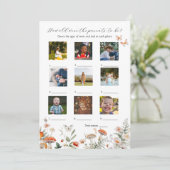 彼らは赤ちゃんシャワーのゲームカードの年齢 招待状 (スタンド正面)