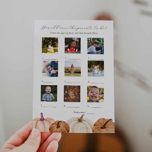 彼らは赤ちゃんシャワーのゲームカードの年齢 招待状