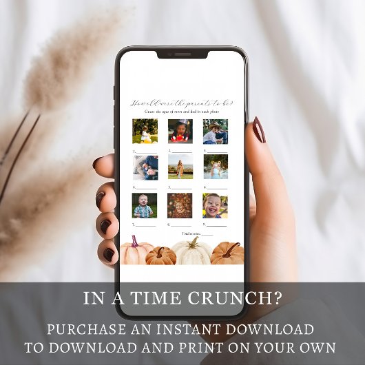 彼らは赤ちゃんシャワーのゲームカードの年齢 招待状