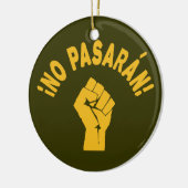 彼らは通さない - No Pasaran セラミックオーナメント (左)