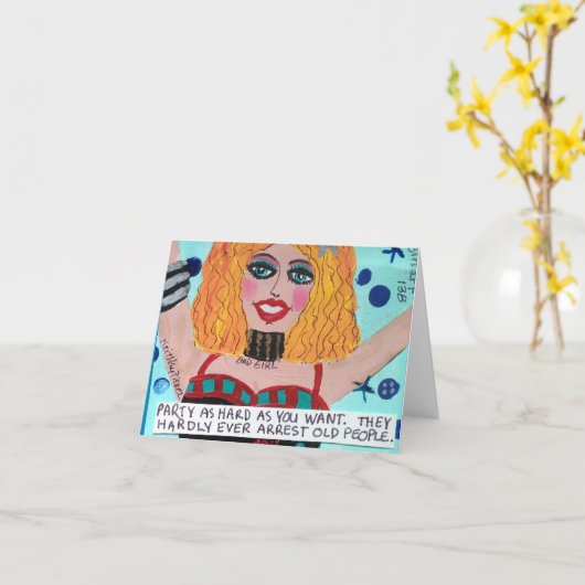 彼らは逮捕される老人たちばかりではない カード (黄色い花)