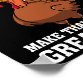 彼らは食べの七面鳥だ – おもしろいTurkey Thanksgi ポスター (角)
