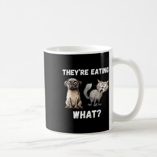 彼らは食べの猫だ食べ。 コーヒーマグカップ (右)