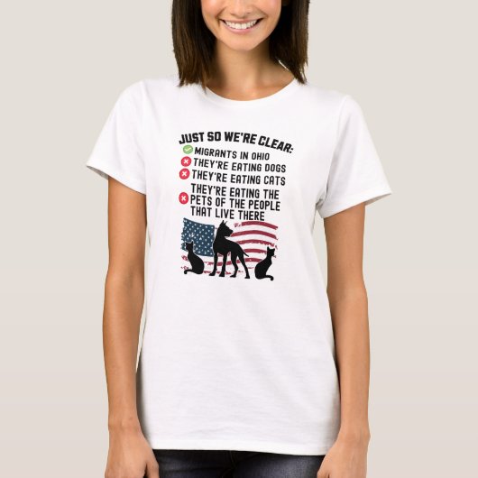 彼らは食べスプリングフィールドのペット – Harris Walz Tシャツ (正面)