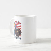 彼らは食べターキーのドおもしろいナルドトランプTha コーヒーマグカップ (正面左)