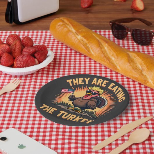 彼らは食べトルコのトランプのヴァンスだ ペーパープレート (ピクニック)