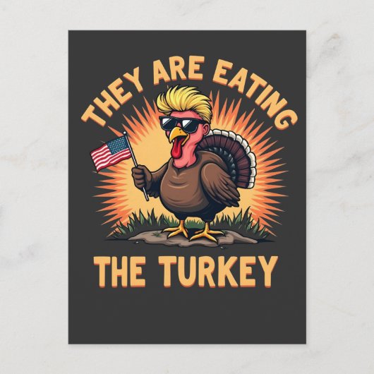 彼らは食べトルコのトランプのヴァンスだ ポストカード (正面)