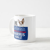 彼らは食べペットだ – Vote Harris Walz コーヒーマグカップ (正面左)