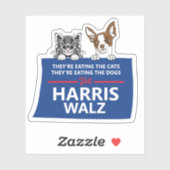 彼らは食べペットだ – Vote Harris Walz シール (シート)
