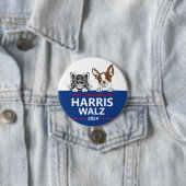 彼らは食べペットだ – Vote Harris Walz 缶バッジ (インサイチュ)