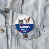 彼らは食べペットだ – Vote Harris Walz 缶バッジ (インサイチュ)