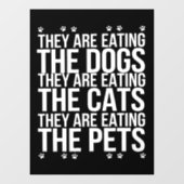 彼らは食べペットのトランプの猫である ウィンドウサイン (シート)