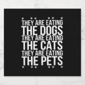 彼らは食べペットのトランプの猫である ビールラベル (シングルラベル)