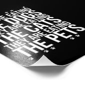 彼らは食べペットのトランプの猫である フォトプリント            (角)